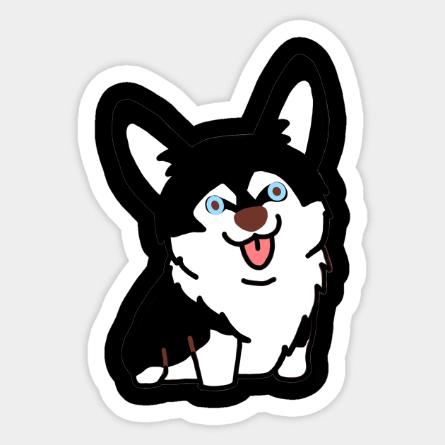 Cute Husky Sticker by MillerDesigns